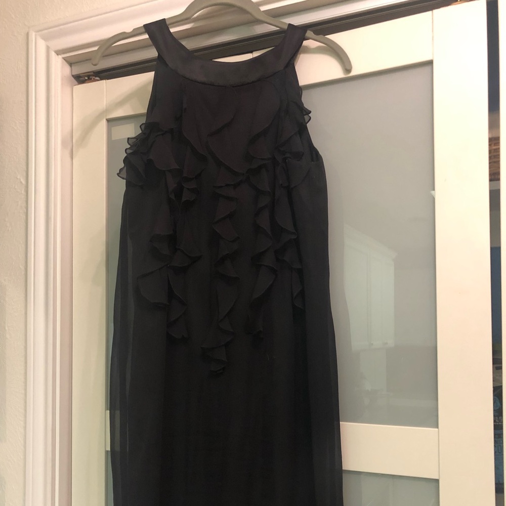 Black cocktail Ann Taylor dress. One once at event